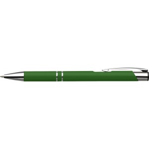 Aluminium ballpen Albacete, light green (Metallic pen)