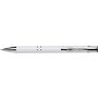 Aluminium ballpen Albacete, white