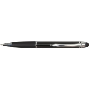 Aluminium ballpen Pascaline, black (Plastic pen)