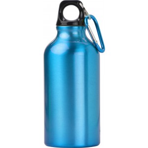 Aluminium bottle Santiago, light blue (Sport bottles)