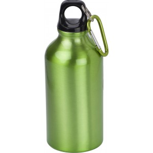 Aluminium bottle Santiago, light green (Sport bottles)