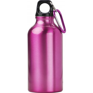 Aluminium bottle Santiago, pink (Sport bottles)