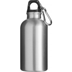 Aluminium bottle Santiago, silver (Sport bottles)