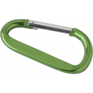 Aluminium carabiner key chain Guilermo, light green (Keychains)