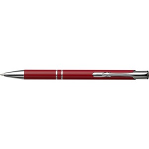 Kugelschreiber aus Aluminium Albacete, Rot