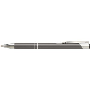 Kugelschreiber aus Aluminium Delia, Grau