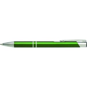 Kugelschreiber aus Aluminium Delia, Grn