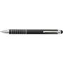 Aluminium lacquered ballpen Oliver, black