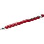 Aluminium lacquered ballpen Oliver, red