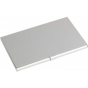 Visitenkartenetui 'Maps' aus Aluminium, Silber