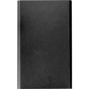 Aluminium power bank Ezra, black (Powerbanks)