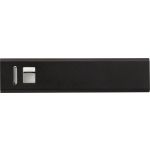 Aluminium power bank Kathy, black (4199-01)