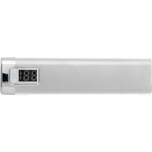 Aluminium power bank Lukas, silver (Powerbanks)