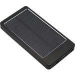 Aluminium solar charger, black (5368-01)