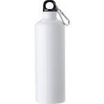 Aluminium water bottle, 750 ml, white (9232-02)
