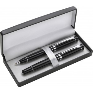 Aluminium writing set Marni, black (Pen sets)