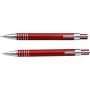 Aluminium writing set Yolanda, red