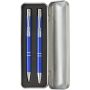 Aluminium writing set Zahir, cobalt blue