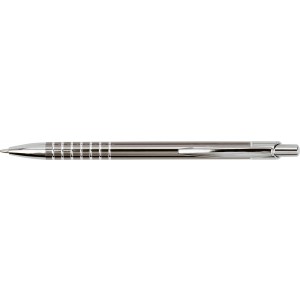 Aluminum ballpen Wayne, light grey (Metallic pen)