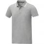 Amarago short sleeve men?s tipping polo, Heather grey