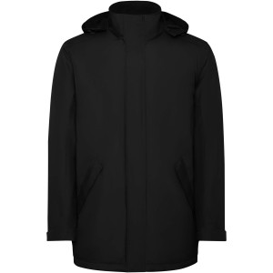 America kids padded parka jacket, Solid black (Jacke)