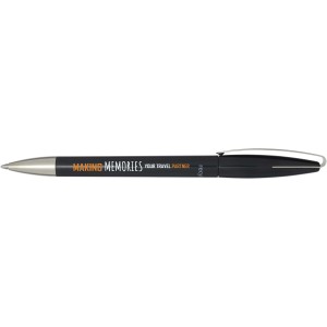 Ana recycled plastic ballpoint pen, Solid black (Plastic pen)