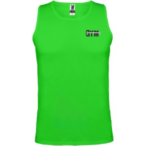 Andre men's sports vest, Lime (T-shirt, mixed fiber, synthetic)