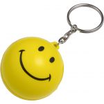 Anti stress key holder smiling face, yellow (7865-06CD)