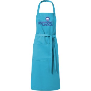 Viera apron with 2 pockets, aqua blue (Apron)