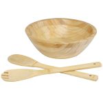 Argulls bamboo salad bowl and tools, Natural (11326806)