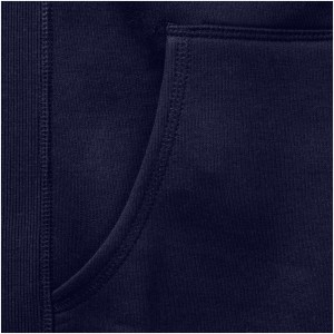 Arora hooded full zip ladies sweater, Navy (Pullovers)