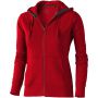 Arora hooded full zip ladies sweater, Red