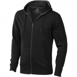 Arora hooded full zip sweater, Anthracite (Pullovers)