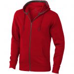 Arora hooded full zip sweater, Red (3821125)