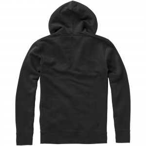 Arora hooded full zip sweater, solid black (Pullovers)