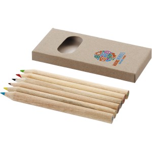 Artemaa 6-piece pencil colouring set, Natural (Drawing set)