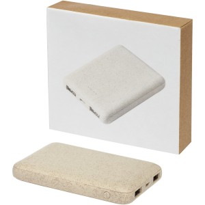 Asama 5000 mAh wheat straw power bank, Beige (Powerbanks)