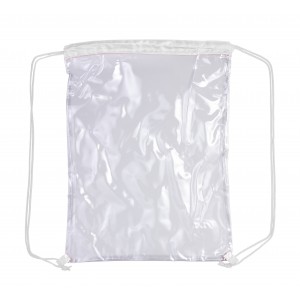 Schuh-/Rucksack (Turnbeutel) aus PVC Kiki, Wei