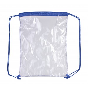 Schuh-/Rucksack (Turnbeutel) aus PVC Kiki, Kobaltblau