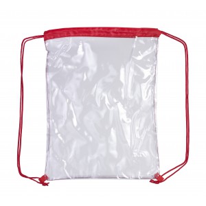 Schuh-/Rucksack (Turnbeutel) aus PVC Kiki, Rot