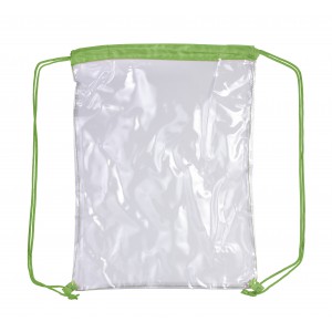 Schuh-/Rucksack (Turnbeutel) aus PVC Kiki, Limettengrn
