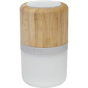 Aurea Bluetooth<sup>®</sup> Lautsprecher aus Bambus mit Licht, natur