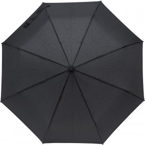 Regenschirm aus Pongee-Seide Elias, Schwarz