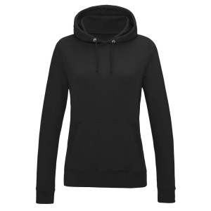 WOMEN'S COLLEGE HOODIE, Jet Black <font size=1>[ENG]</font>