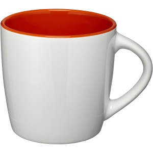 Aztec 340 ml Keramiktasse, weiss, orange