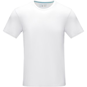 Azurite short sleeve men's GOTS organic t-shirt, White (T-shirt, 90-100% cotton)