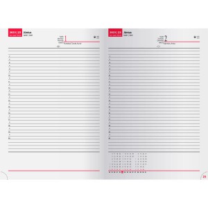 B/5-s napi agenda, vilgos bord (Calendars)