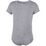 BABIES' SHORT-SLEEVED BODYSUIT, Oxford Grey