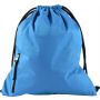 Pongee (190T) drawstring backpack Elise, light blue