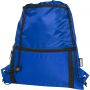 Adventure recycled insulated drawstring bag 9L, Royal blue